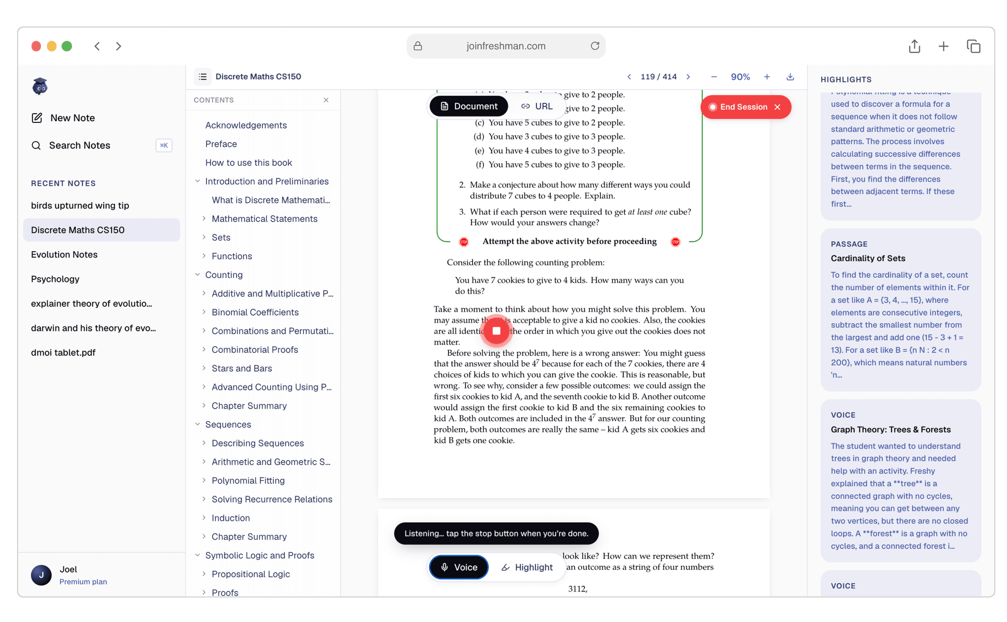 Freshman app preview
